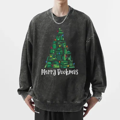 Pagewings Christmas Party Tee Washed Sweatshirt