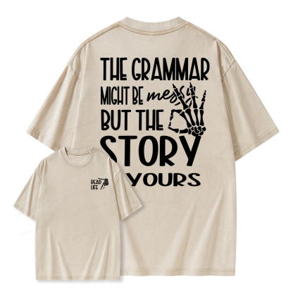 Pagewings Read Life Unisex Washed T-shirt