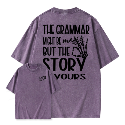 Pagewings Read Life Unisex Washed T-shirt