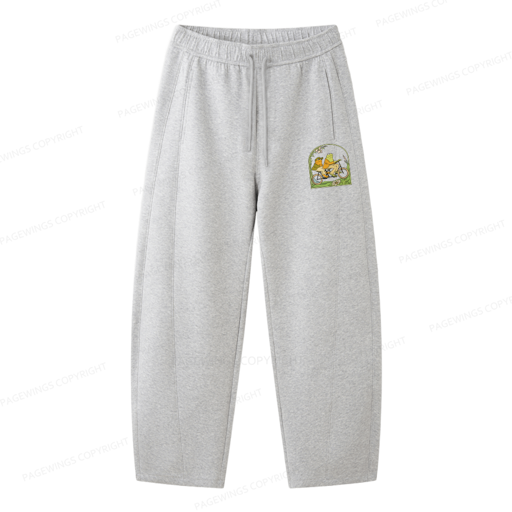 Pagewings Frog And Toad Book Vintage Unisex Barrel Sweatpants