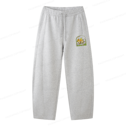 Pagewings Frog And Toad Book Vintage Unisex Barrel Sweatpants