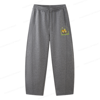 Pagewings Frog And Toad Book Vintage Unisex Barrel Sweatpants