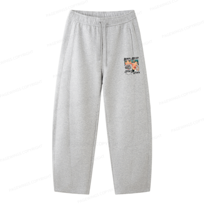Pagewings Born To Read Bookish Unisex Barrel Sweatpants