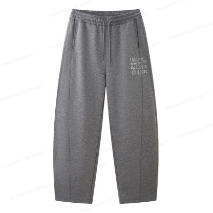 Pagewings Dogs And Books Unisex Barrel Sweatpants