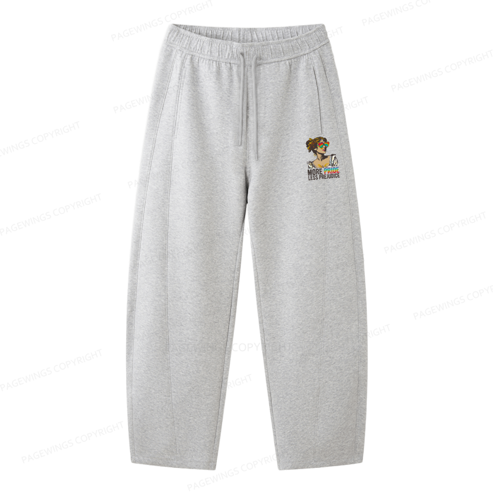 Pagewings More Pride Less Prejudice Unisex Barrel Sweatpants