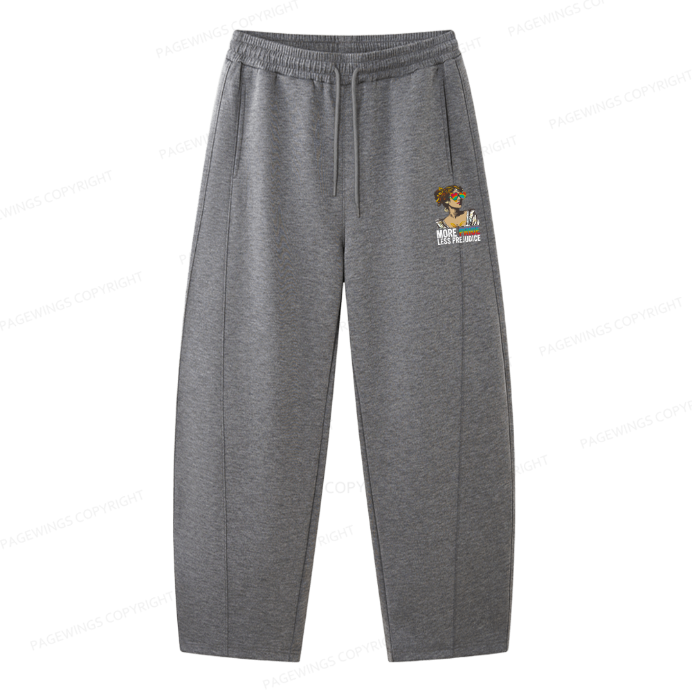 Pagewings More Pride Less Prejudice Unisex Barrel Sweatpants