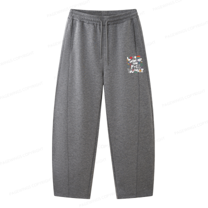 Pagewings Love Whoever The F*ck You Want Unisex Barrel Sweatpants