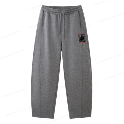 Pagewings Defend the Public Library Unisex Barrel Sweatpants