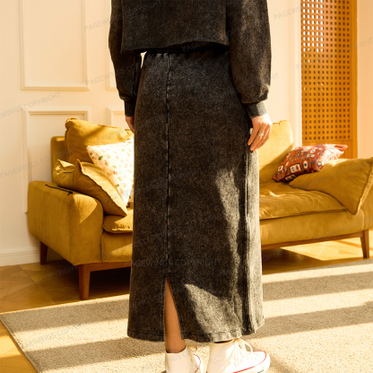 A-半身裙上架模版Pagewings I'm With The Banned Women Washed Long Skirts