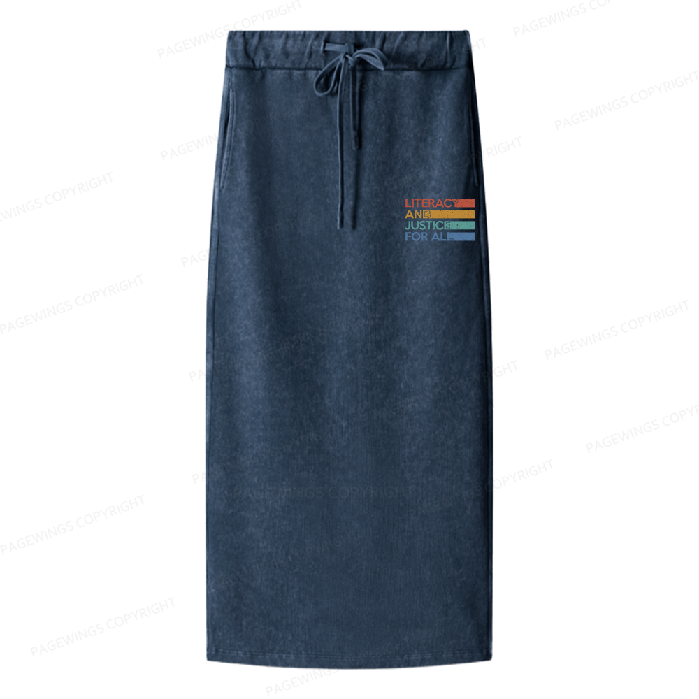 Pagewings Literacy and Justice For All Women Washed Long Skirts