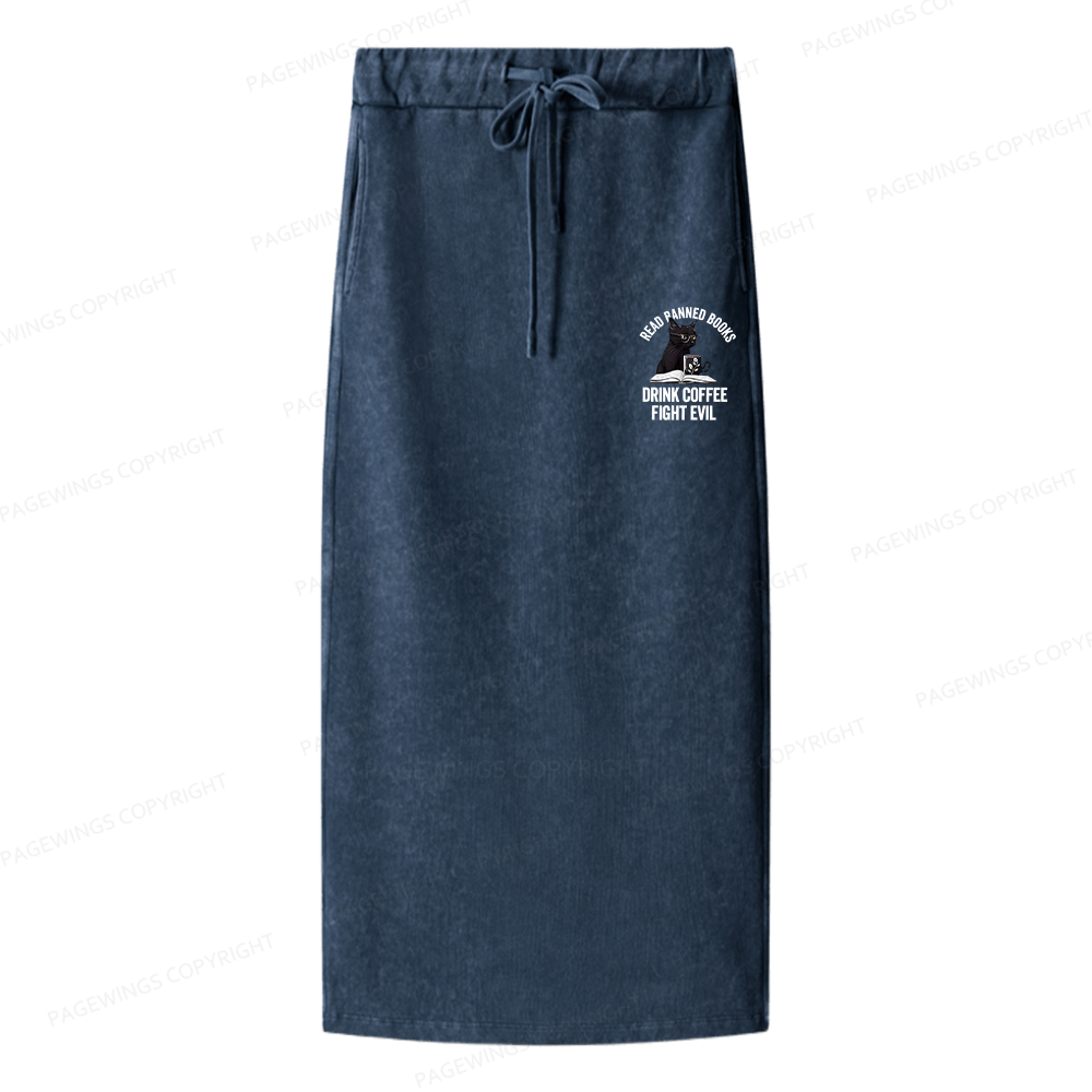 Pagewings Read Books Drink Coffee Fight Evil Women Washed Long Skirts