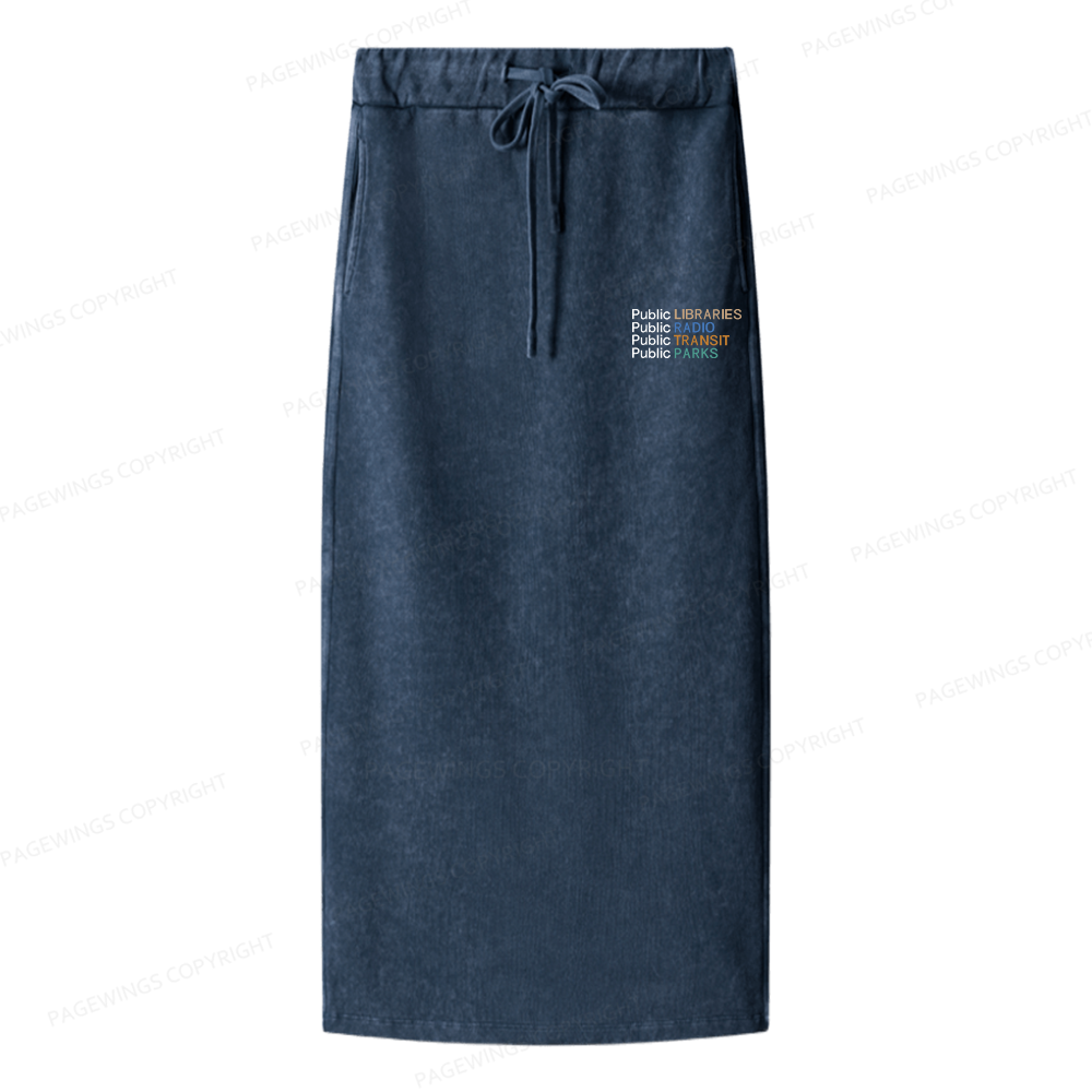 Pagewings Public Libraries Radio Transit Parks Women Washed Long Skirts