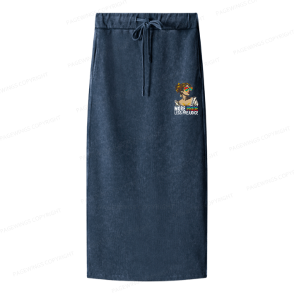 Pagewings More Pride Less Prejudice Women Washed Long Skirts