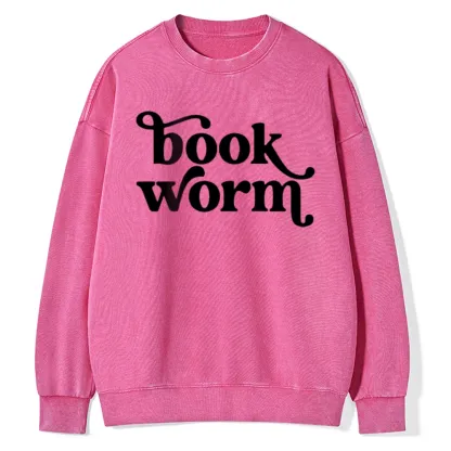 Pagewings Book Worm Unisex Washed Sweatshirt