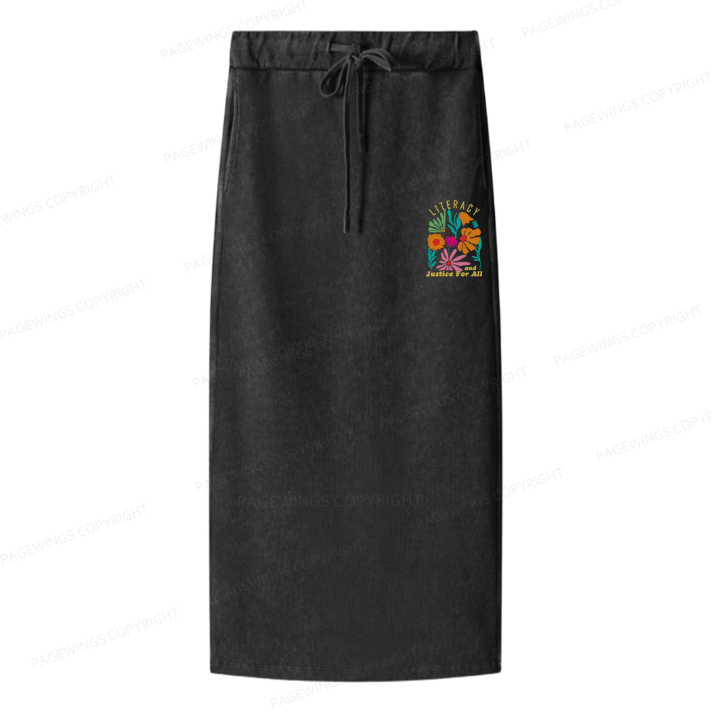 Pagewings Literacy And Justice Women Washed Long Skirts