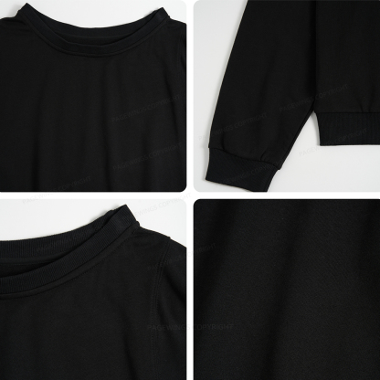 A-斜肩长袖卫衣Pagewings 文案 Women Off  Shoulder Sweatshirt