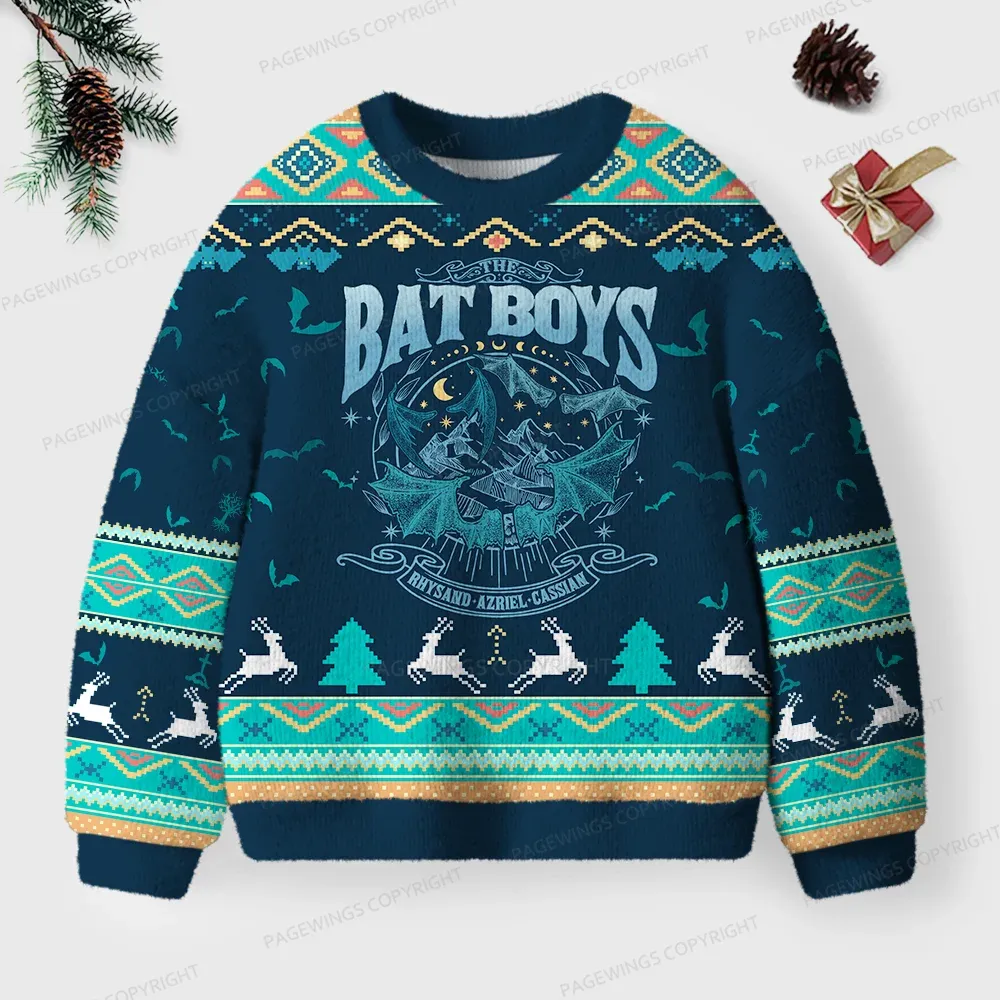 Pagewings Bat Boys Unisex Ugly Sweatshirt