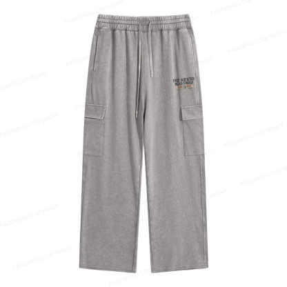 Pagewings Read Freely Unisex Washed Cargo Sweatpants