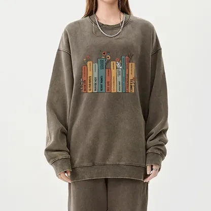 Pagewings It Ends With Us CoHo Unisex Washed Sweatshirt