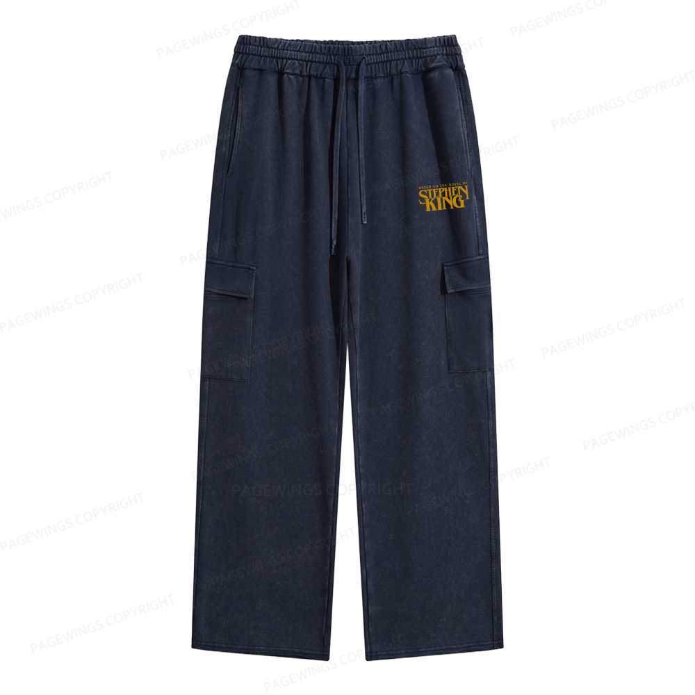 Pagewings Based On A Novel By Stephen King Unisex Washed Cargo Sweatpants