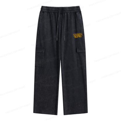 Pagewings Based On A Novel By Stephen King Unisex Washed Cargo Sweatpants