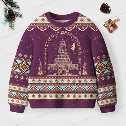 Pagewings Life Before Death Unisex Ugly Knit Sweatshirt