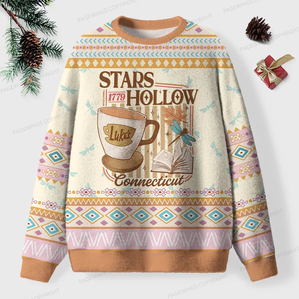Pagewings Stars Hollow 1779 Connecticut Unisex Ugly Sweatshirt