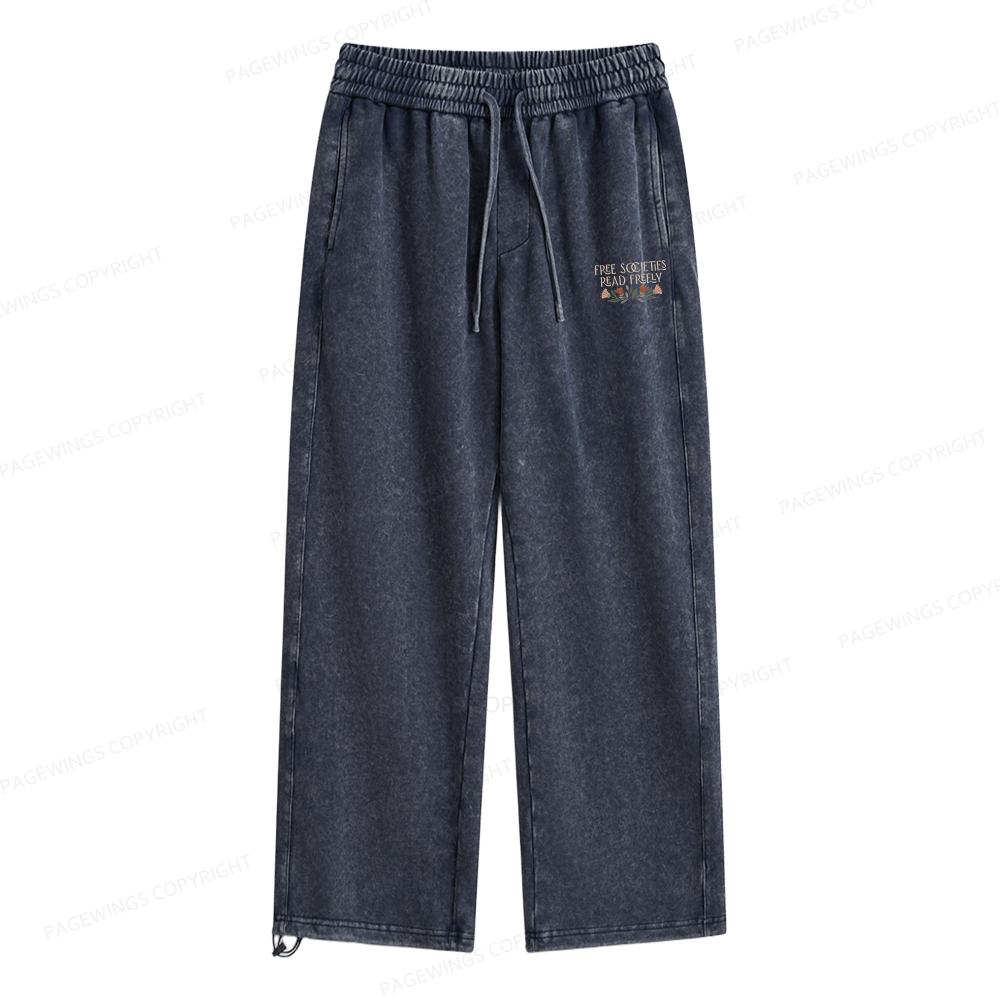 Pagewings Read Freely Unisex Washed Sweatpants