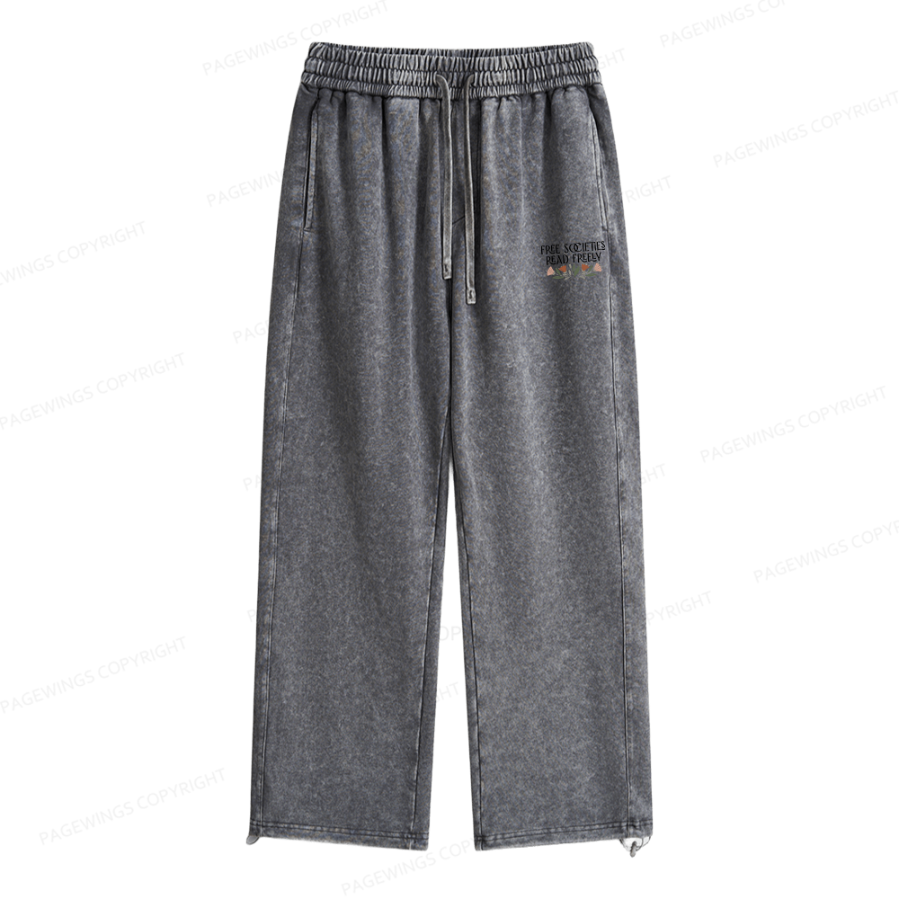 Pagewings Read Freely Unisex Washed Sweatpants