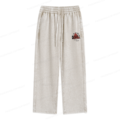 Pagewings Make Orwell Fiction Again Unisex Washed Sweatpants