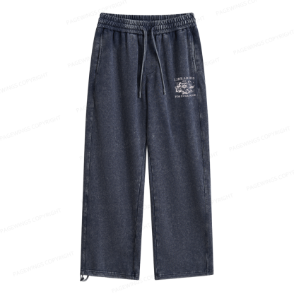 Pagewings Libraries Are For Everyone Unisex Washed Sweatpants