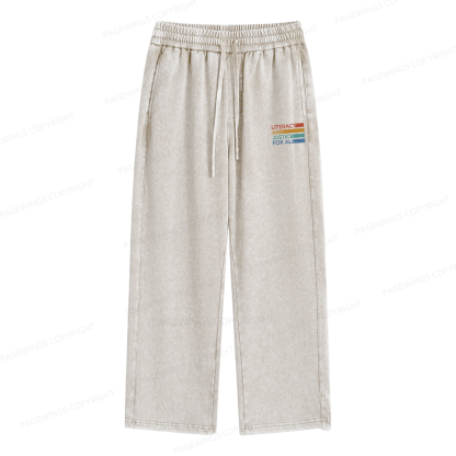 Pagewings Literacy and Justice For All Unisex Washed Sweatpants