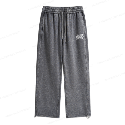 Pagewings Support Your Local Library Unisex Washed Sweatpants