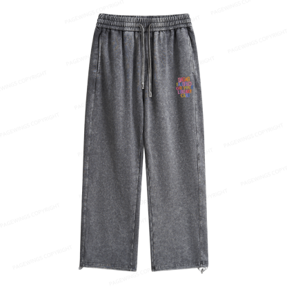Pagewings Get Your Library Card Unisex Washed Sweatpants