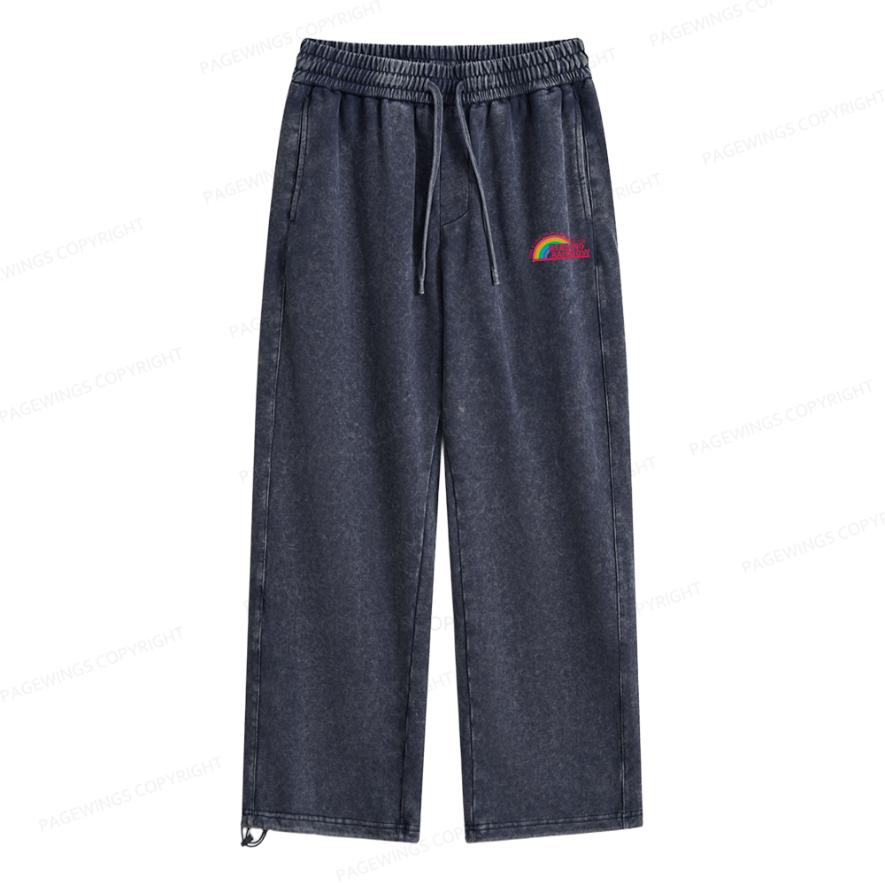 Pagewings Reading Rainbow Unisex Washed Sweatpants