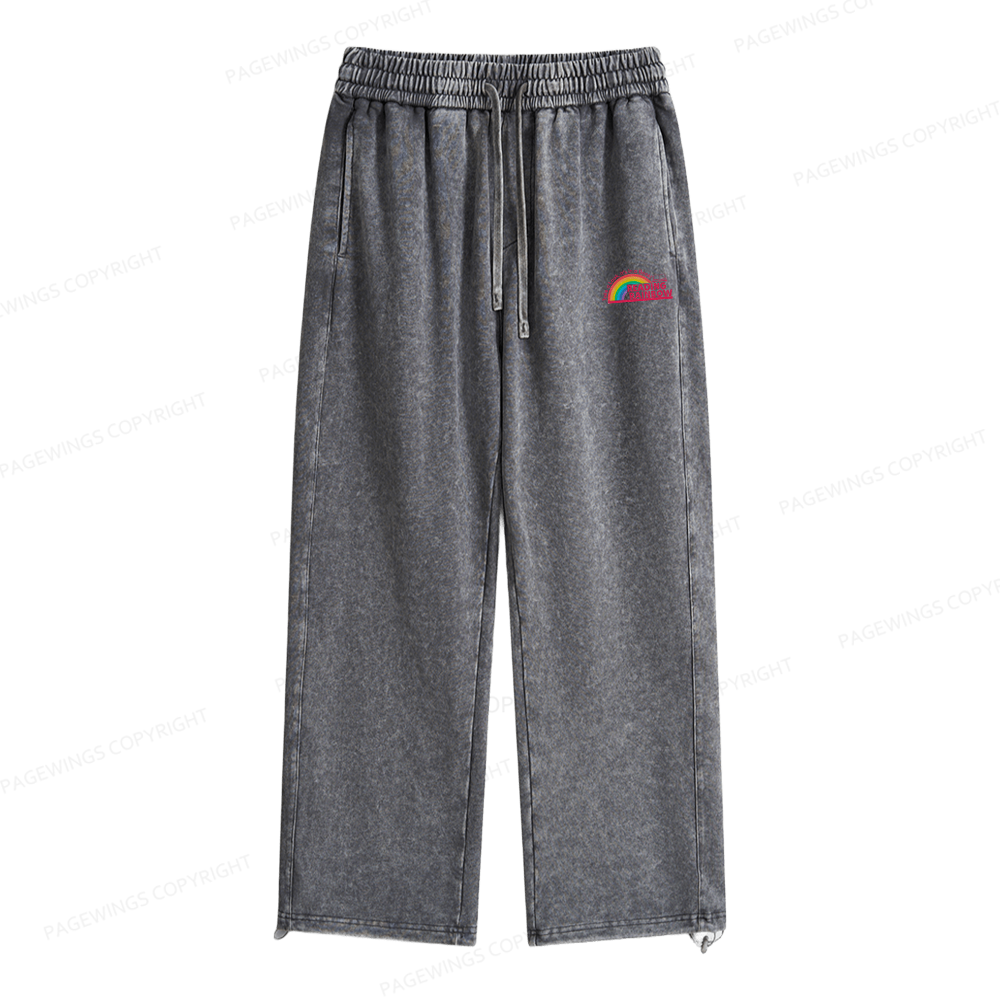 Pagewings Reading Rainbow Unisex Washed Sweatpants