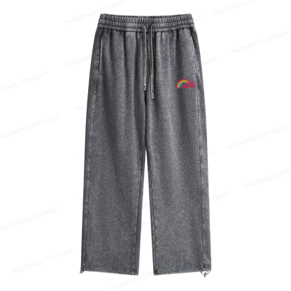 Pagewings Reading Rainbow Unisex Washed Sweatpants