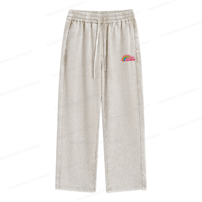 Pagewings Reading Rainbow Unisex Washed Sweatpants
