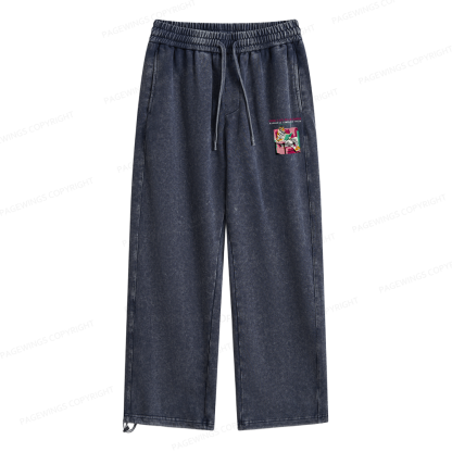Pagewings Library Week Poster 1996 Unisex Washed Sweatpants
