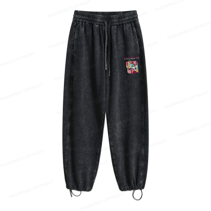 Pagewings Library Week Poster 1996 Unisex Washed Sweatpants