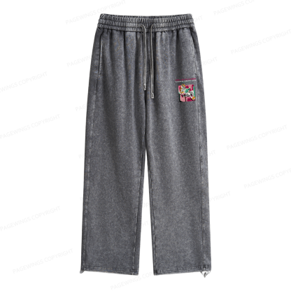 Pagewings Library Week Poster 1996 Unisex Washed Sweatpants