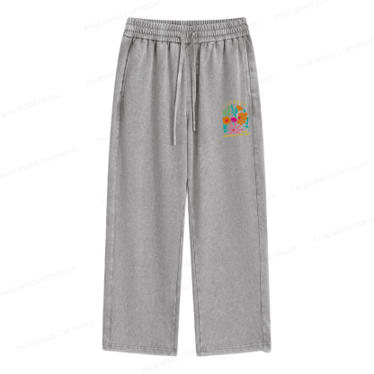 Pagewings Literacy And Justice Unisex Washed Sweatpants