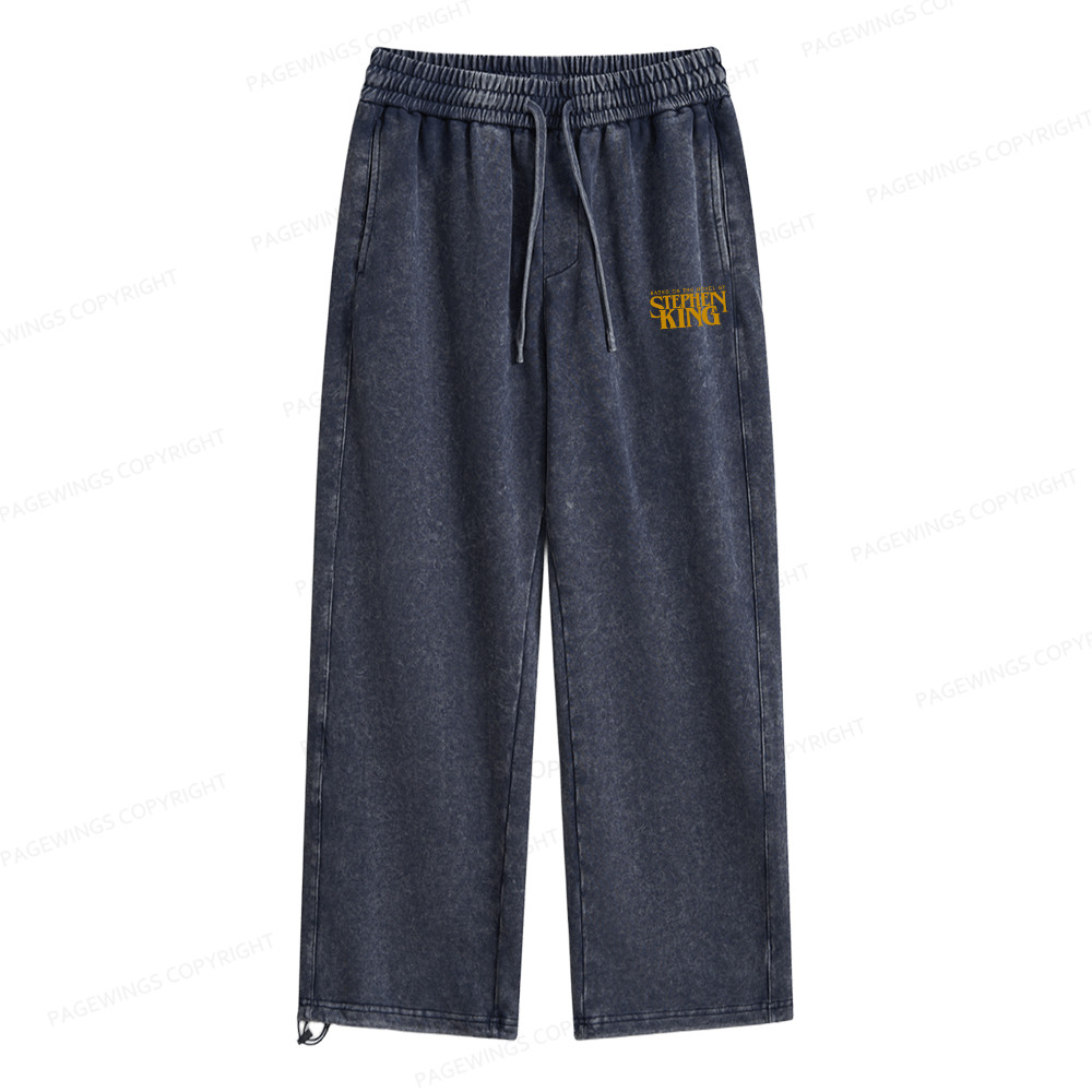 Pagewings Based On A Novel By Stephen King Unisex Washed Sweatpants