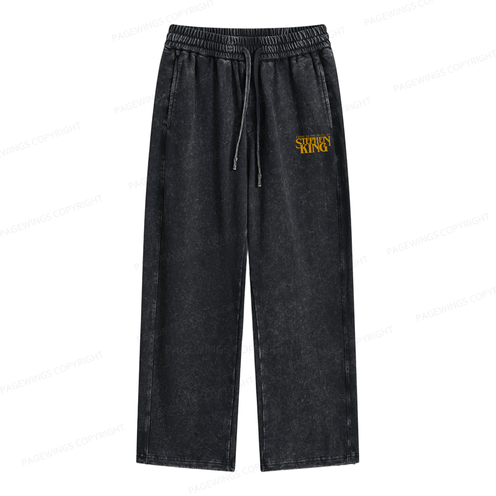 Pagewings Based On A Novel By Stephen King Unisex Washed Sweatpants