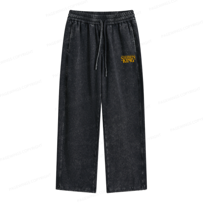 Pagewings Based On A Novel By Stephen King Unisex Washed Sweatpants