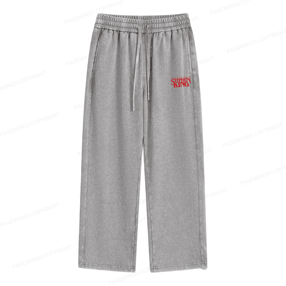 Pagewings Based On A Novel By Stephen King Unisex Washed Sweatpants