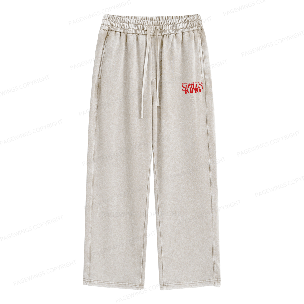 Pagewings Based On A Novel By Stephen King Unisex Washed Sweatpants