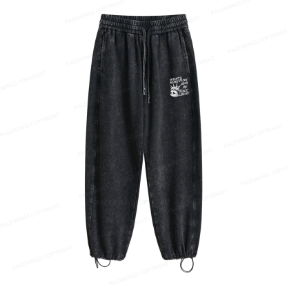 Pagewings What’s More Punk Than The Public Library Unisex Washed Sweatpants