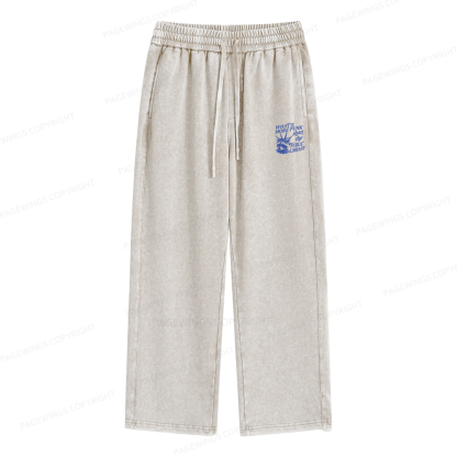 Pagewings What’s More Punk Than The Public Library Unisex Washed Sweatpants
