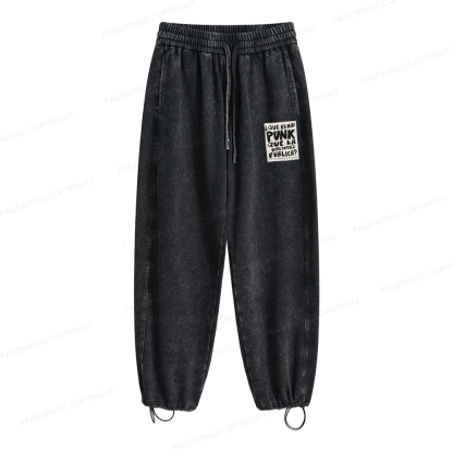 Pagewings What's More Punk Than The Public Library Unisex Washed Sweatpants